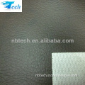 Brown crumpled synthetic pvc leather fabric for sofa